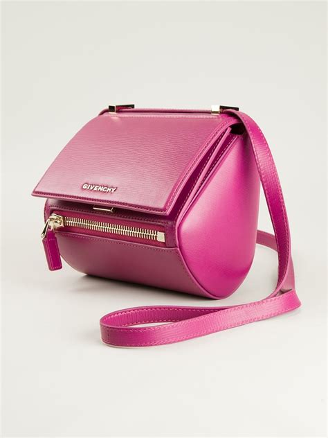 Pandora leather crossbody bag Givenchy Pink in Leather